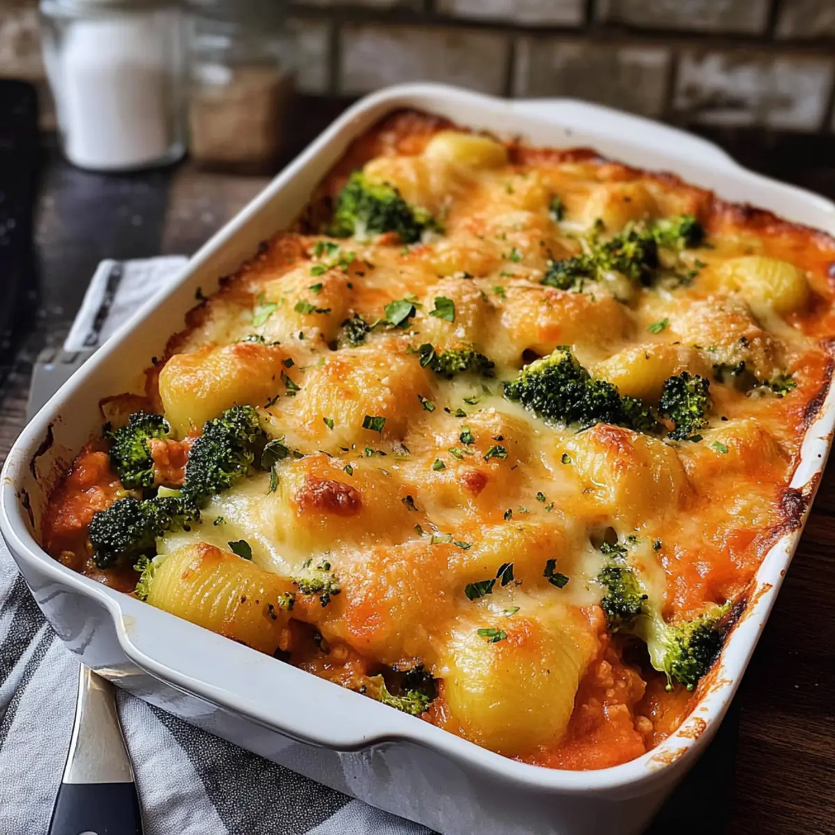 Gnocchi Brokkoli Auflauf mit TomatensoAe ve18t9